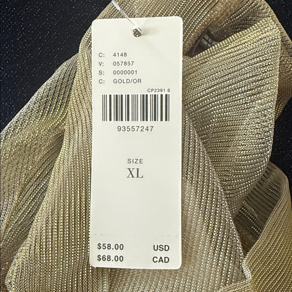Anthropologie Sheer Gold Blouse - Picture 2 of 2